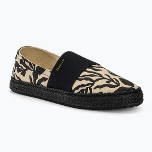 GANT Damen Schuhe Raffiaville trocken sand/schwarz