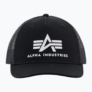 Herren Alpha Industries Basic Trucker Baseballkappe schwarz