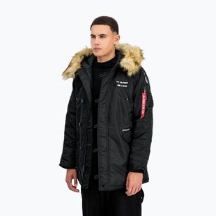 Alpha Industries Herrenjacke N3B Airborne Hooded schwarz