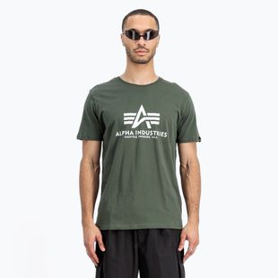 Alpha Industries Herren T-Shirt Basic dunkeloliv