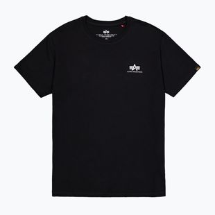 Herren Alpha Industries Basic Small Logo T-Shirt schwarz