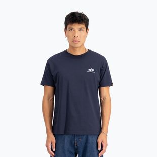 Herren Alpha Industries Basic Small Logo T-Shirt rep.blau