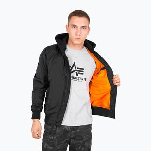 Alpha Industries Herrenjacke MA-1 TT Two Tone Hood schwarz/schwarz