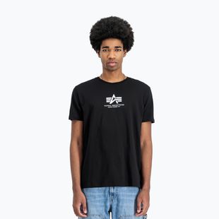 Herren Alpha Industries Basic Mid Logo T-shirt schwarz