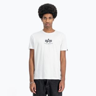 Alpha Industries Herren Basic Mid Logo T-shirt weiß