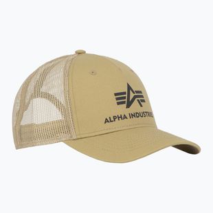 Herren Alpha Industries Basic Trucker Sand Baseballkappe