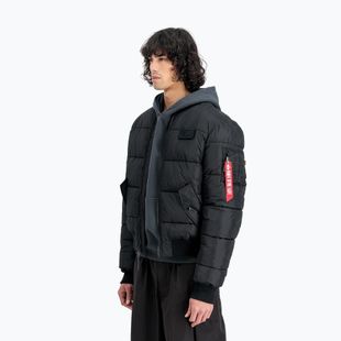 Herren Alpha Industries MA-1 Puffer Bomberjacke schwarz