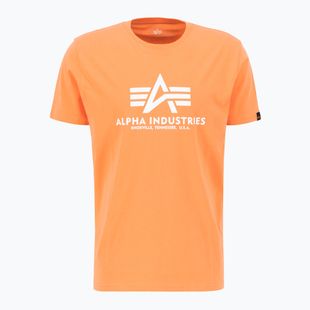 Alpha Industries Herren Basic tangerine t-shirt