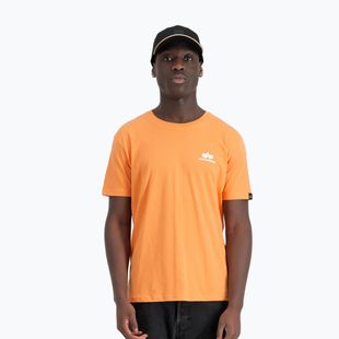 Herren Alpha Industries Basic Small Logo T-shirt tangerine