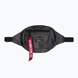 Alpha Industries Nierentasche Crew camo schwarz camo