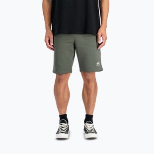 Herren Alpha Industries Basic Small Logo II dunkel oliv Shorts