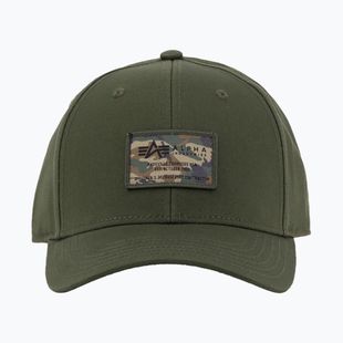 Alpha Industries Crew Camo dunkel oliv Baseballkappe