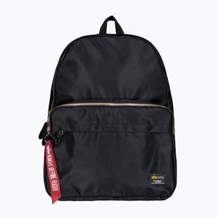 Alpha Industries Crew 18 l schwarzer urbaner Rucksack