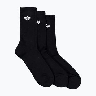 Alpha Industries Herrensocken Basic 3 Paar schwarz