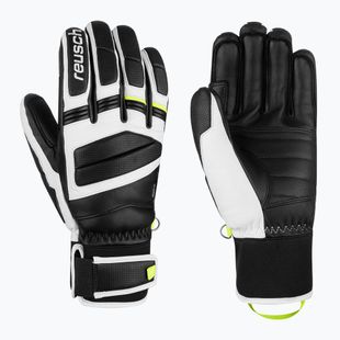 Skihandschuhe Reusch Master Pro black/white/safety yellow