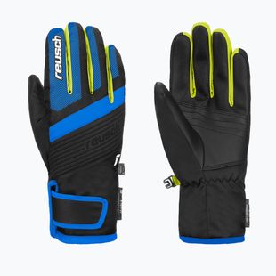Skihandschuhe Kinder Reusch Duke R-Tex XT black/brilliant blue/safety yellow