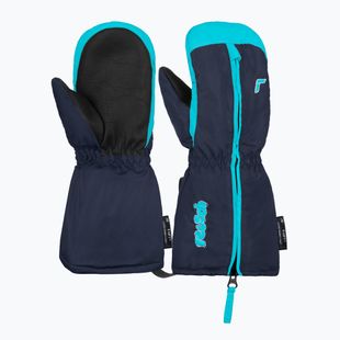 Skihandschuhe Kinder Reusch Tom Mitten Jogginghoses blue/bachelor butt