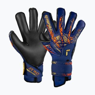 Reusch Attrakt Duo Evolution Premium Torwarthandschuhe blau/gold/schwarz