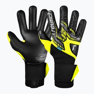 Torwarthandschuhe Reusch Attrakt Gold X NC Gravity safety yellow/silver/black