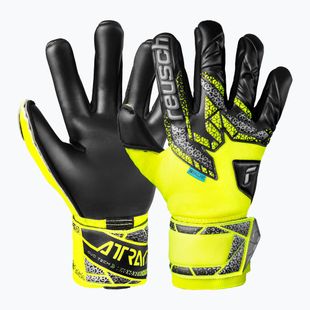 Torwarthandschuhe Reusch Attrakt Duo safety yellow/silver/black