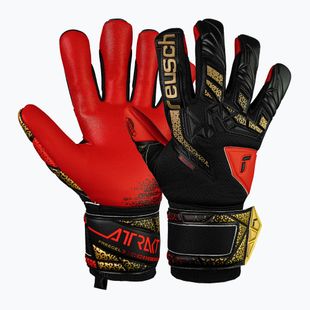 Torwarthandschuhe Reusch Attrakt Freegel Silver black/gold/fiery red
