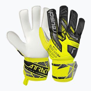 Torwarthandschuhe Reusch Attrakt Solid safety yellow/silver