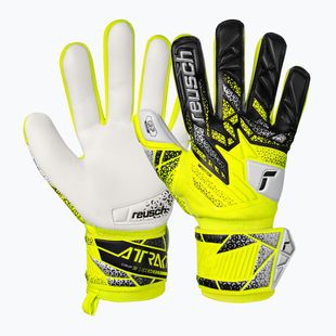 Torwarthandschuhe Reusch Attrakt Grip safety yellow/silver