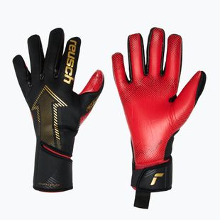 Torwarthandschuhe Reusch Fastgrip Gold X GluePrint black/gold/fiery red