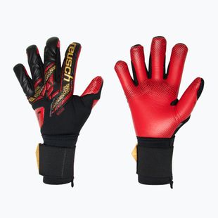 Torwarthandschuhe Reusch Attrakt Gold X GluePrint black/gold/fiery red