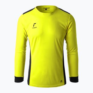 Herren-Torwarttrikot Reusch Match Longsleeve Padded safety yellow/black