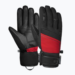 Skihandschuhe Reusch Louis R-Tex XT black/tango red