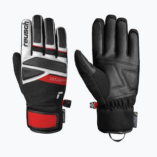 Herren-Skihandschuhe Reusch Thunder R-Tex XT black/white/fire red
