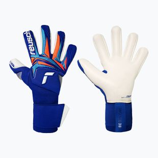 Torwarthandschuhe Reusch Attrakt Gold X NC Gravity sharp blue/white/shocking orange