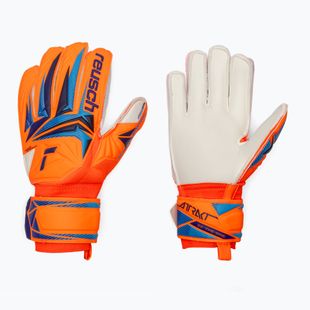 Kinder-Torwarthandschuhe Reusch Attrakt Advance Junior shocking orange/blue