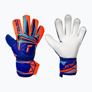 Torwarthandschuhe Reusch Attrakt Solid sharp blue/shocking orange