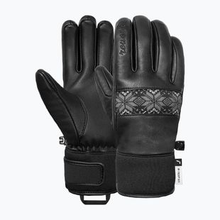 Damen-Skihandschuhe Reusch Charlize R-Tex XT black/steel gray/silver