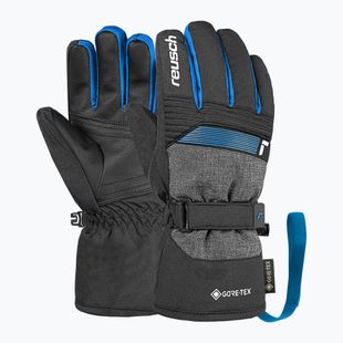 Kinder Skihandschuhe Reusch Rocket GORE-TEX black/black melange/brilliant blue