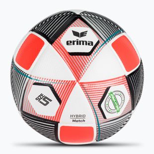 ERIMA Hybrid Match silber/feurig-koralle Fußball Größe 5
