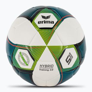 ERIMA Hybrid Training 2.0 Fußball mykonos blau/lime Größe 5