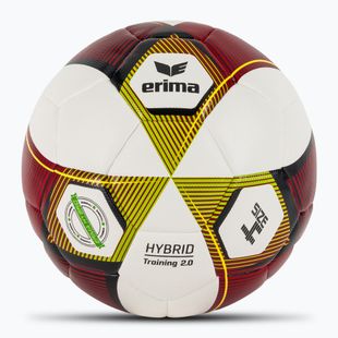 ERIMA Hybrid Training 2.0 rot/lime Fußball Größe 4