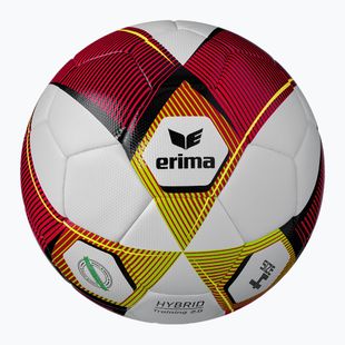 ERIMA Hybrid Training 2.0 rot/lime Fußball Größe 4