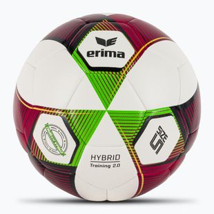 ERIMA Hybrid Training 2.0 rot/grün Gecko Fußball Größe 5