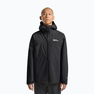 Regenjacke Herren Jack Wolfskin Highest Peak 3L black