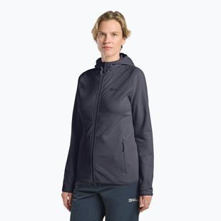 Hoodie Damen Jack Wolfskin Baiselberg Hooded FZ graphite