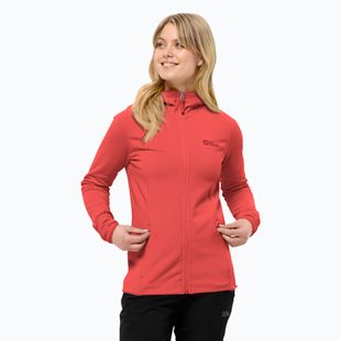 Jack Wolfskin Damen Sweatshirt Baiselberg Hooded FZ vibrant rot