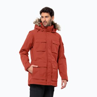 Jack Wolfskin Herren Daunenjacke Glacier Canyon Parka intensiv rost