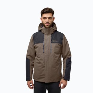 Jack Wolfskin Herren Jasper 3In1 Jacke kalter Kaffee