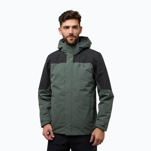 Jack Wolfskin Herren Romberg 3In1 Jacke schiefergrün