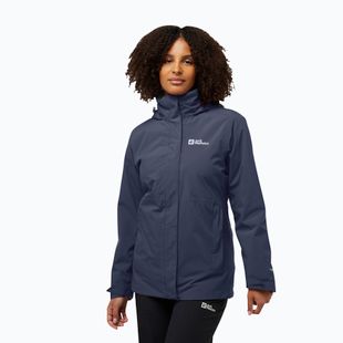 Jack Wolfskin Damen Rotwand 3In1 Fleece-Sweatshirt graphit