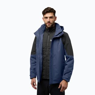 Jack Wolfskin Herren 3-in1 Jacke Romberg 3In1 midnight sky